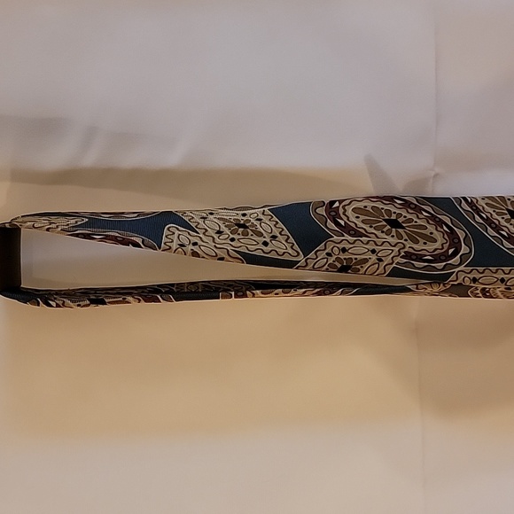 Designer Christian Dior Monsieur Blue Patterned Tie 100% Silk Made in Italy - Picture 4 of 16